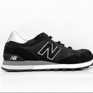 Brand New! New Balance 515 Retro Men's Black Sneakers w/ White and Grey Accents